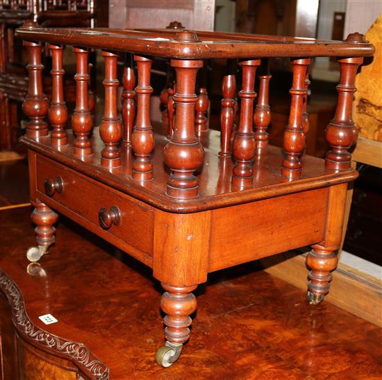 Victorian walnut canterbury